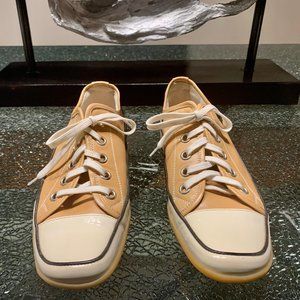 J.U.N.O Tan Leather Lace Sneakers